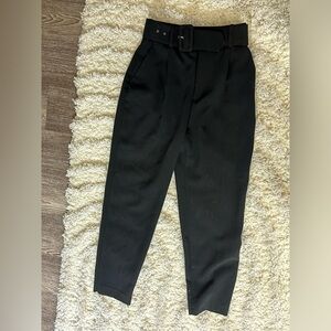 Zara high waist pants with belt